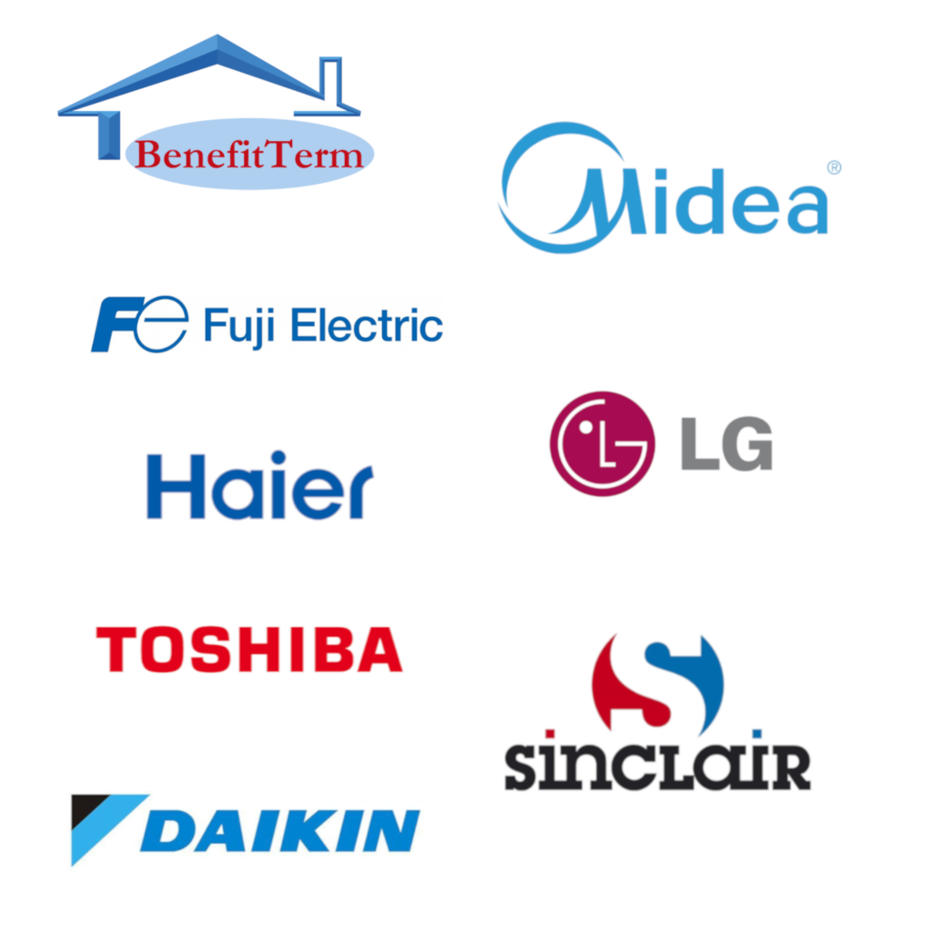 Klimatizace Midea, Klimatizace Samsung,Klimatizace Toshiba,Klimatizace Daikin,Klimatizace LG,Klimatizace Haier,Klimatizace Sinclair,Klimatizace Fuji Electric